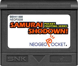 Cartridge artwork for Samurai Shodown / Samurai Spirits on the SNK Neo-Geo Pocket.