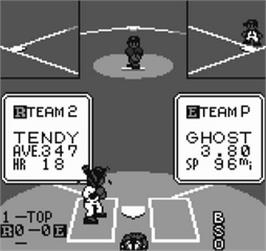 In game image of Baseball Stars on the SNK Neo-Geo Pocket.