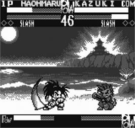 In game image of Samurai Shodown! - Pocket Fighting Series on the SNK Neo-Geo Pocket.