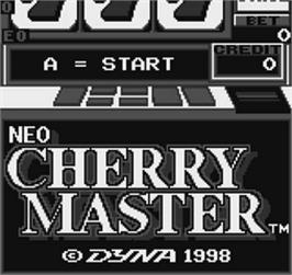 Title screen of Neo Cherry Master - Real Casino Series on the SNK Neo-Geo Pocket.