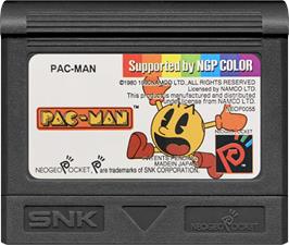 Cartridge artwork for Pac-man on the SNK Neo-Geo Pocket Color.