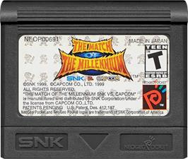 Cartridge artwork for Snk Vs. Capcom - The Match Of The Millennium on the SNK Neo-Geo Pocket Color.