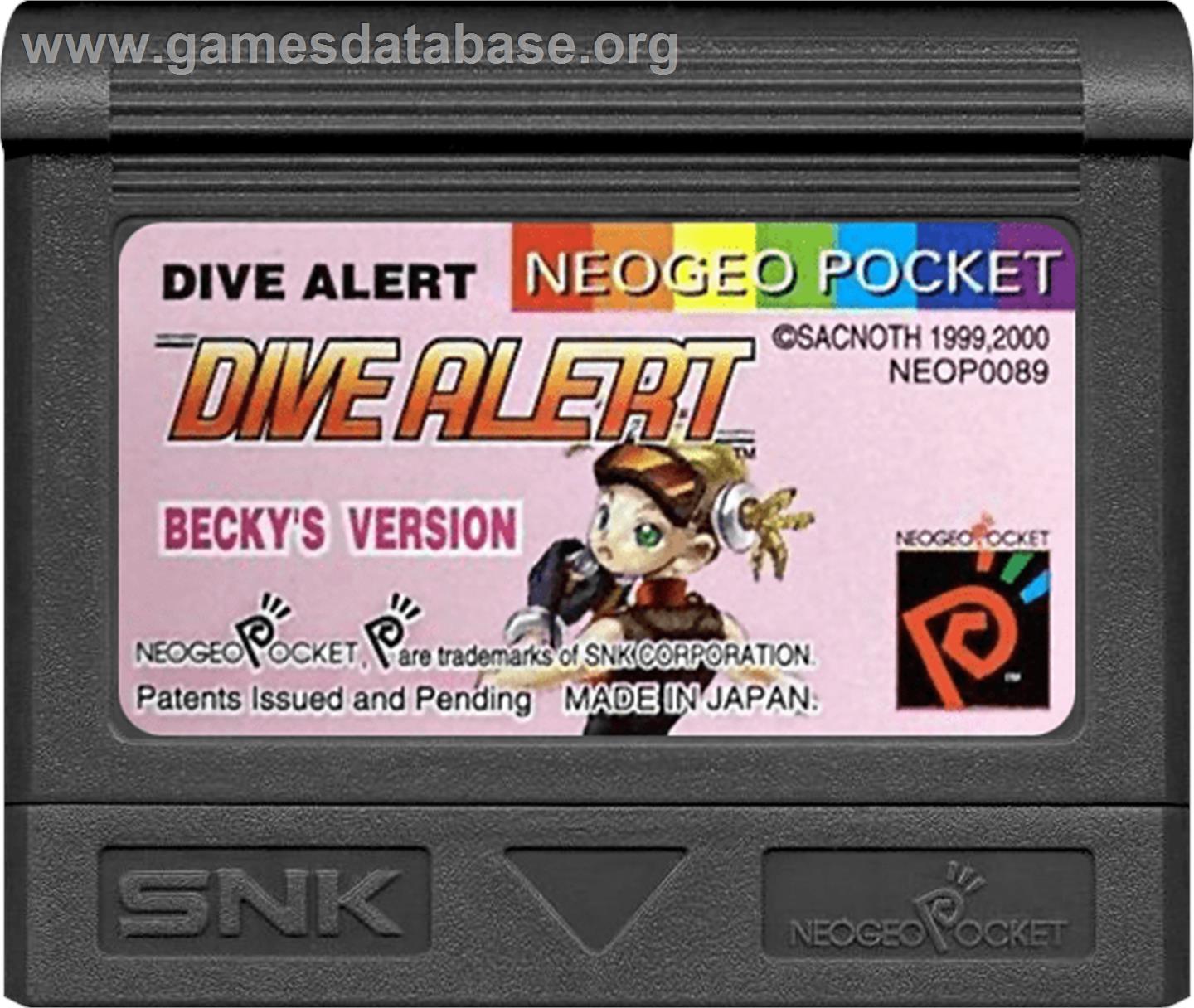 Dive Alert - Becky's Version - SNK Neo-Geo Pocket Color - Artwork - Cartridge