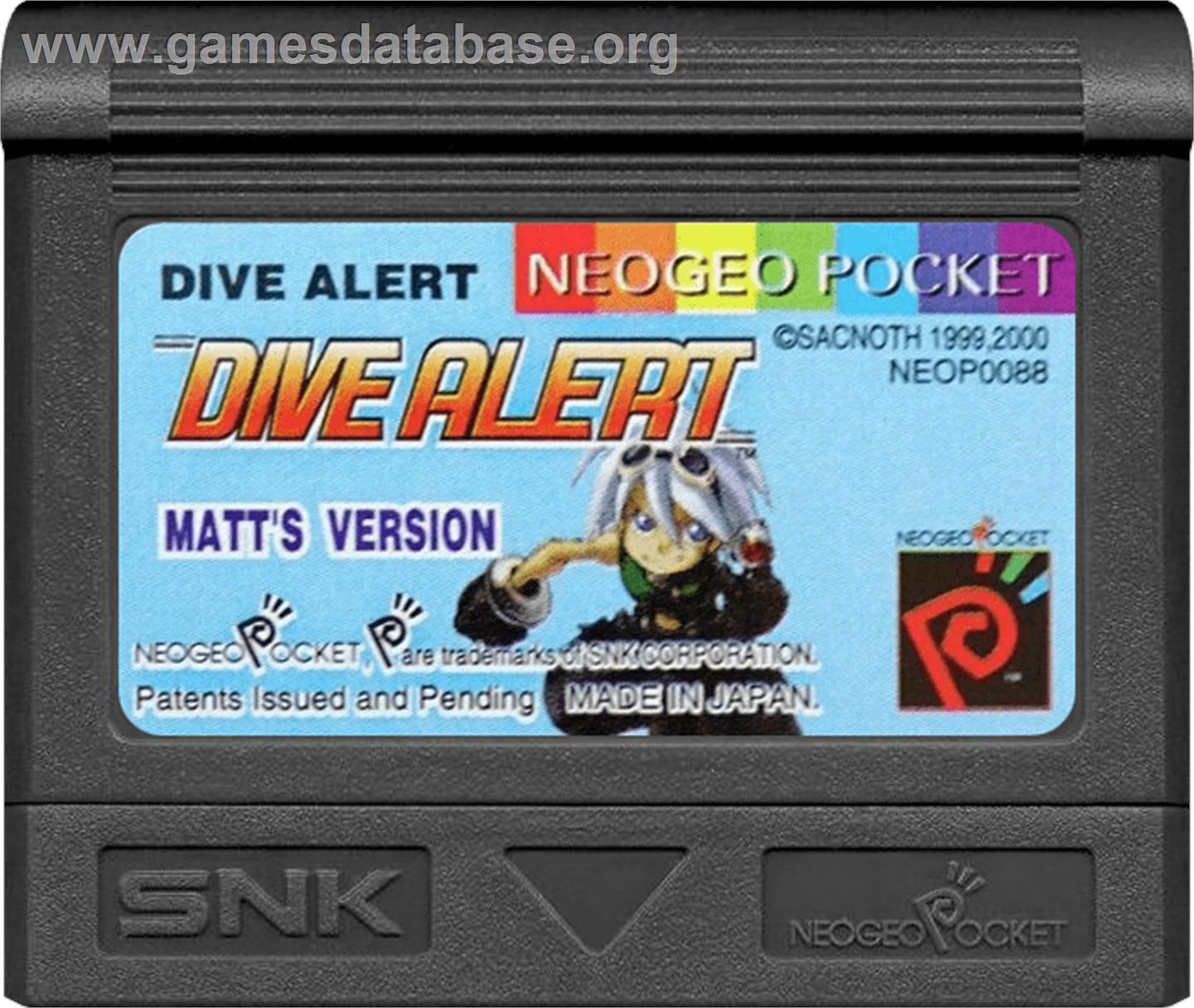 Dive Alert - Matt's Version - SNK Neo-Geo Pocket Color - Artwork - Cartridge