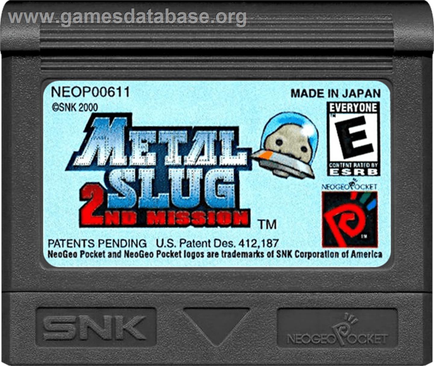 Metal Slug 2nd Mission - SNK Neo-Geo Pocket Color - Artwork - Cartridge