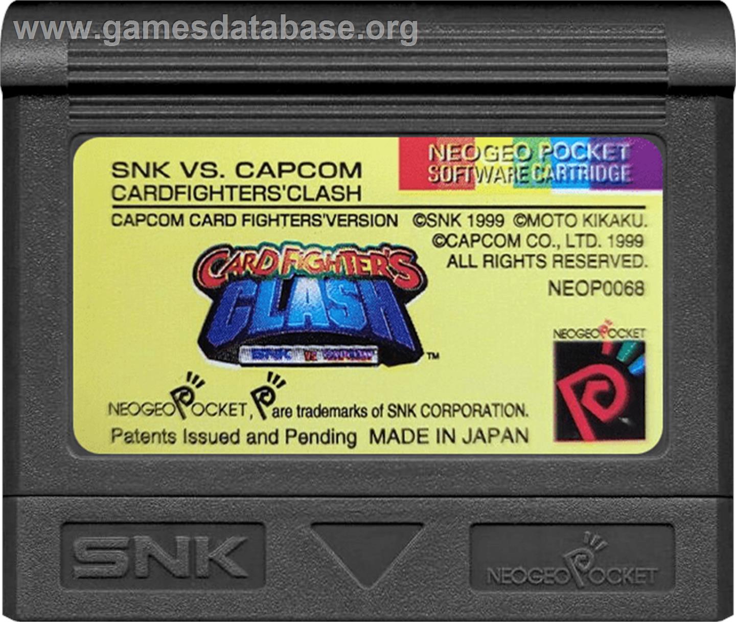 Snk Vs. Capcom - Card Fighter's Clash - Capcom Version - SNK Neo-Geo Pocket Color - Artwork - Cartridge