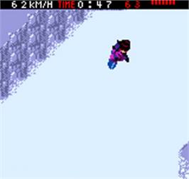 In game image of Cool Boarders Pocket on the SNK Neo-Geo Pocket Color.