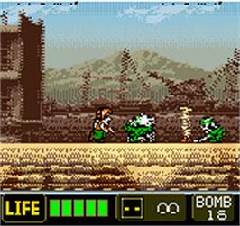 In game image of Metal Slug 2nd Mission on the SNK Neo-Geo Pocket Color.
