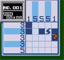 In game image of Oekaki Puzzle on the SNK Neo-Geo Pocket Color.