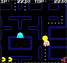 In game image of Pac-man on the SNK Neo-Geo Pocket Color.