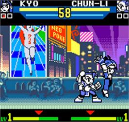 In game image of Snk Vs. Capcom - The Match Of The Millennium on the SNK Neo-Geo Pocket Color.