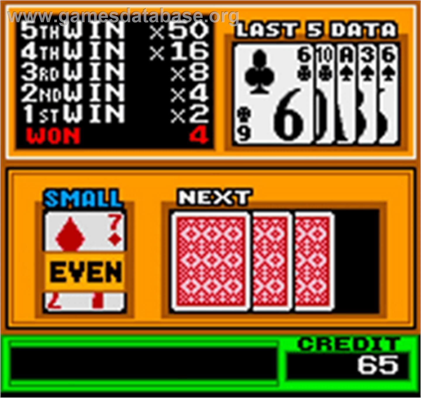 Neo Mystery Bonus - Real Casino Series - SNK Neo-Geo Pocket Color - Artwork - In Game