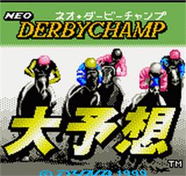 Title screen of Neo Derby Champ Daiyosou on the SNK Neo-Geo Pocket Color.