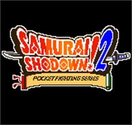 Title screen of Samurai Shodown 2 on the SNK Neo-Geo Pocket Color.