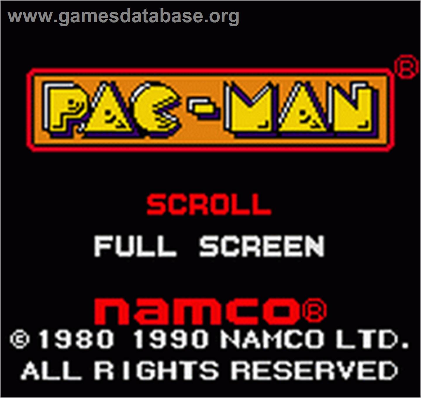 Pac-man - SNK Neo-Geo Pocket Color - Artwork - Title Screen