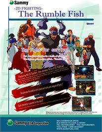 Advert for Rumble Fish, The on the Sammy Atomiswave.