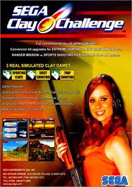 Box cover for Sega Clay Challenge on the Sammy Atomiswave.