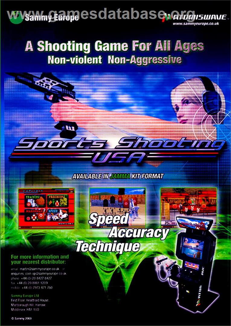 Sports Shooting USA - Sammy Atomiswave - Artwork - Box