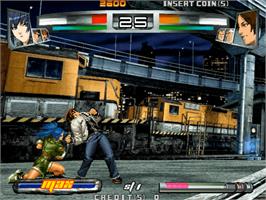 In game image of King of Fighters Neowave, The on the Sammy Atomiswave.
