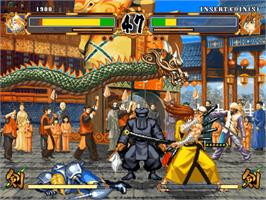 In game image of Samurai Shodown 6 - Tale of the World's Greatest Swordsman on the Sammy Atomiswave.