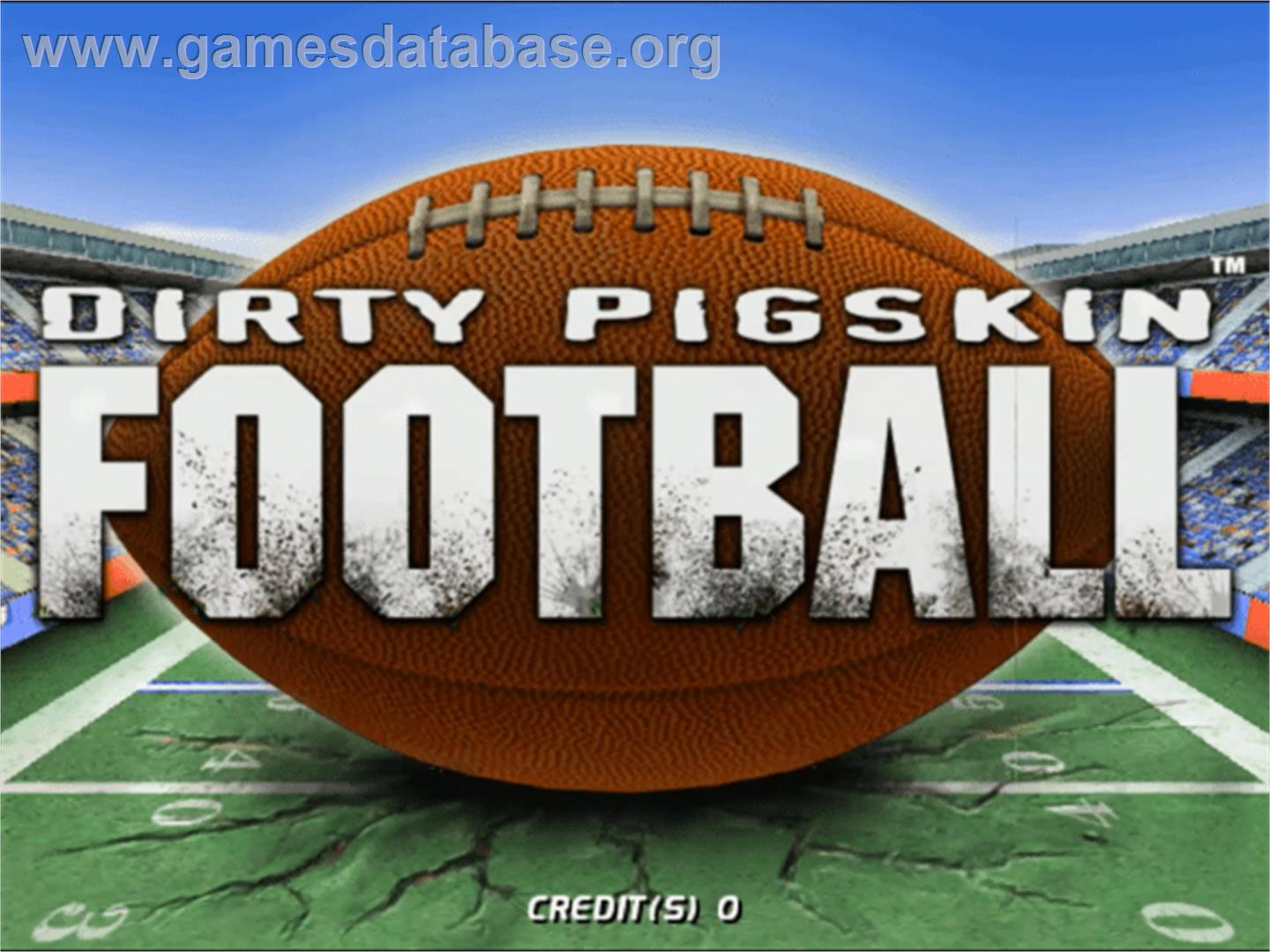 Dirty Pigskin Football - Sammy Atomiswave - Artwork - Title Screen