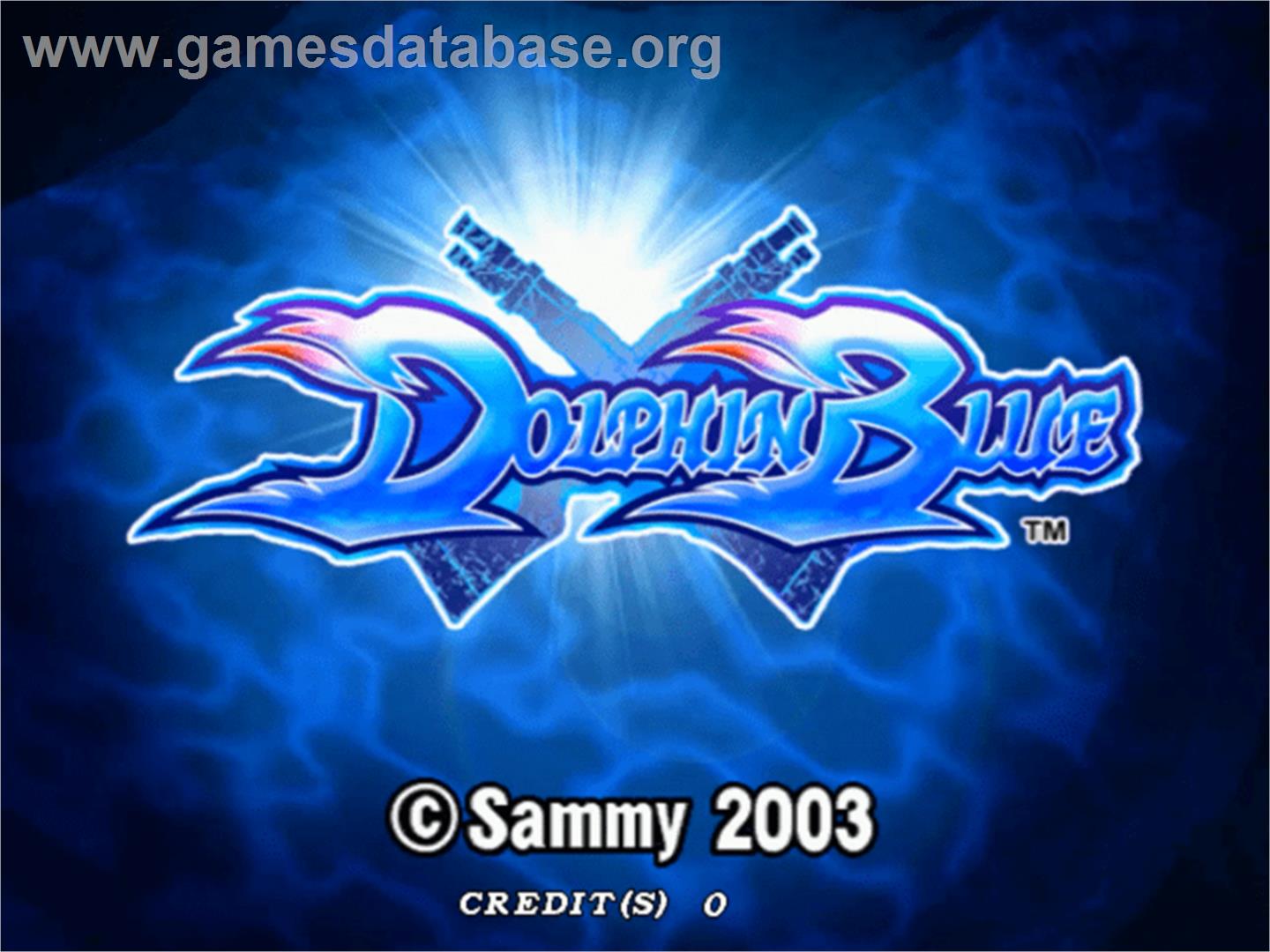 Dolphin Blue - Sammy Atomiswave - Artwork - Title Screen