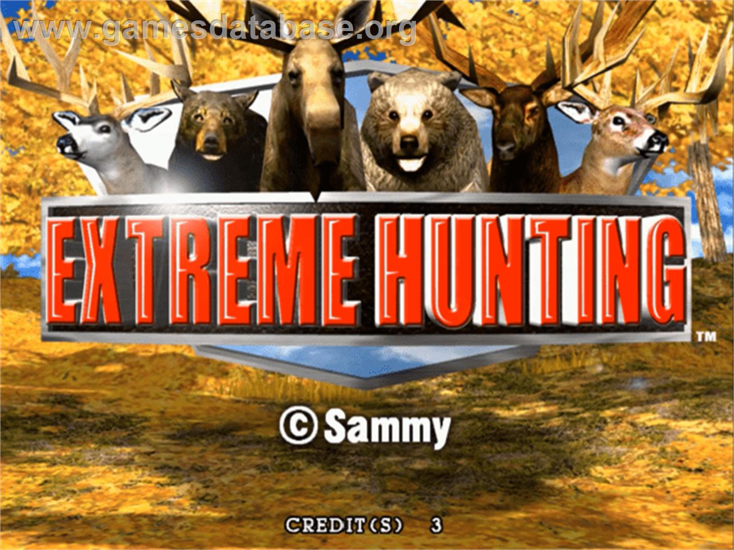 Extreme Hunting - Sammy Atomiswave - Artwork - Title Screen