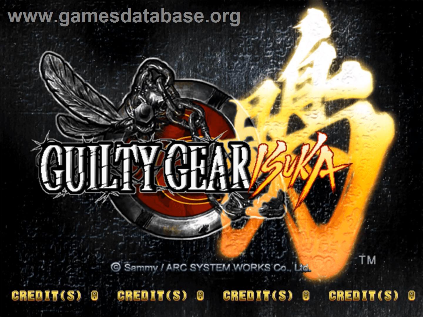 Guilty Gear Isuka - Sammy Atomiswave - Artwork - Title Screen