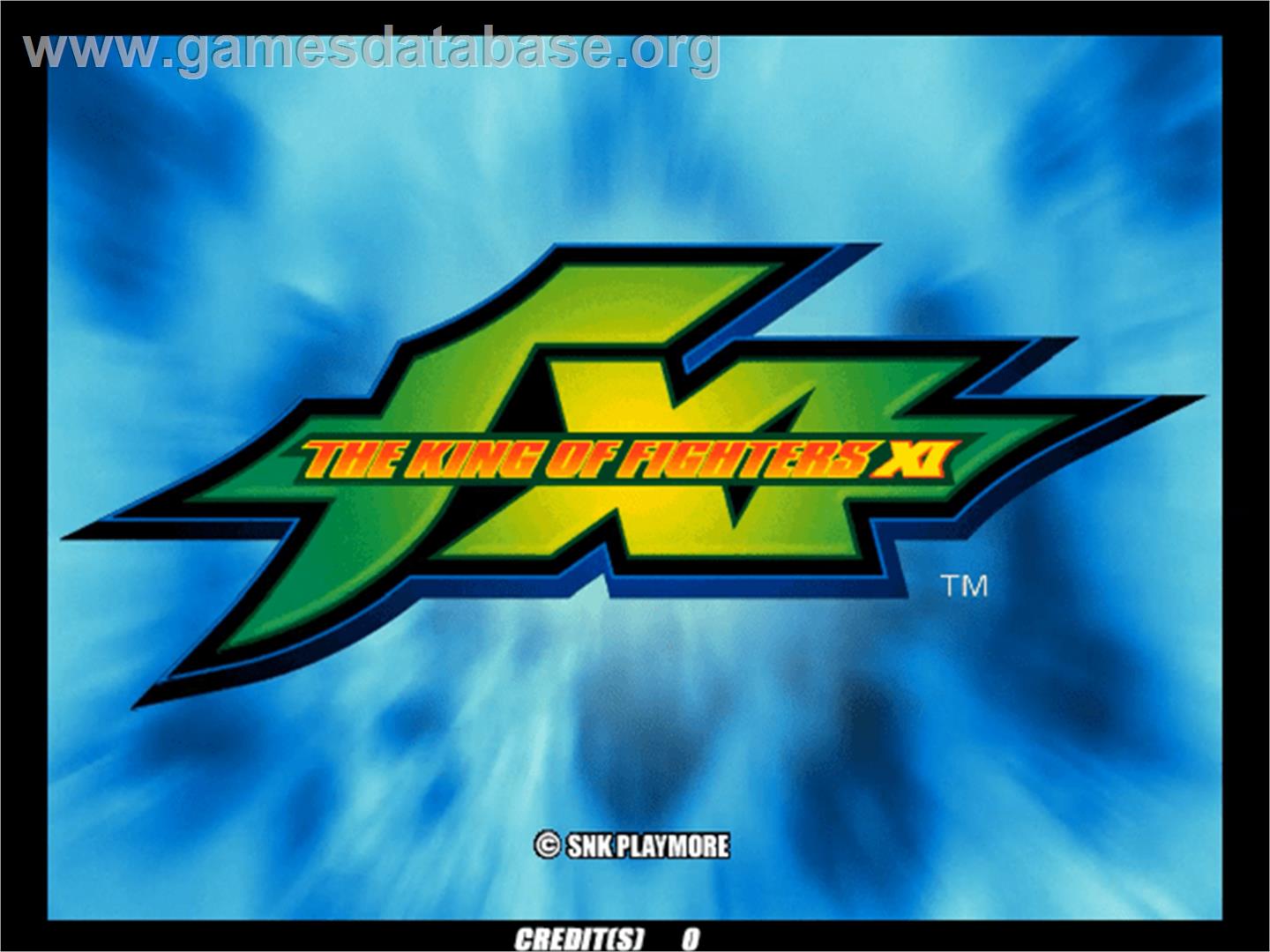 King of Fighters 11, The - Sammy Atomiswave - Artwork - Title Screen