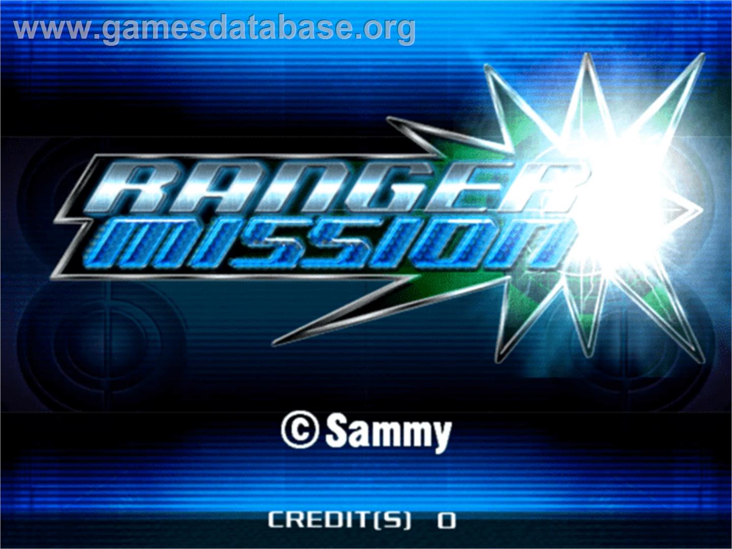 Ranger Mission - Sammy Atomiswave - Artwork - Title Screen