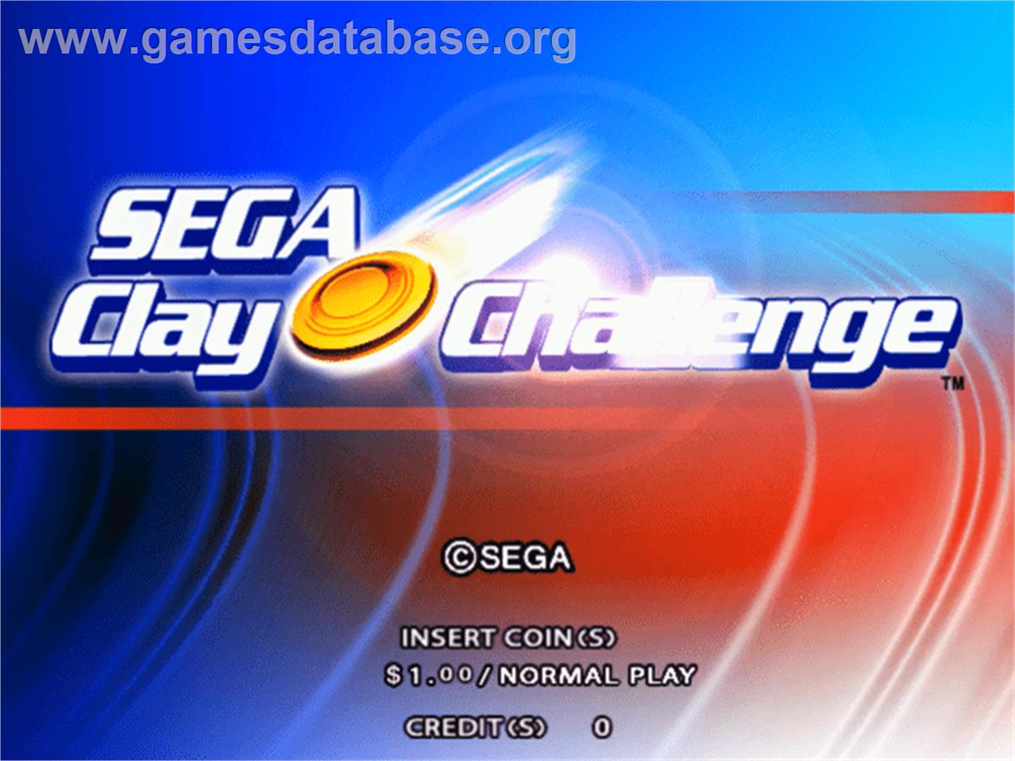 Sega Clay Challenge - Sammy Atomiswave - Artwork - Title Screen
