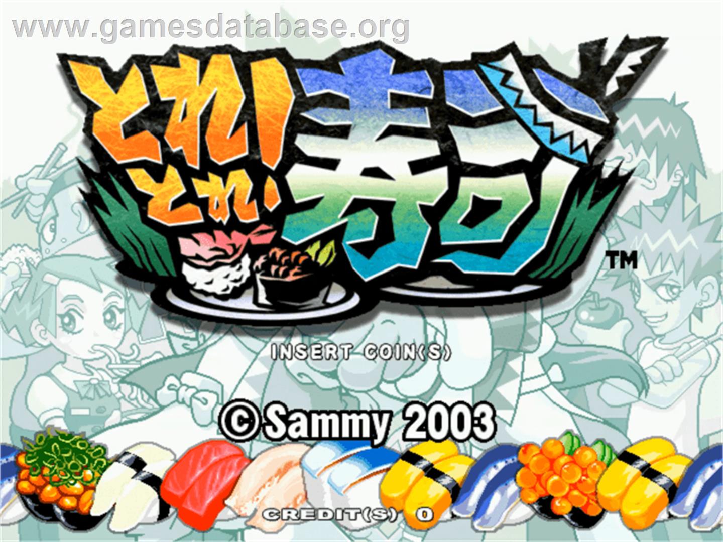 Sushi Bar - Sammy Atomiswave - Artwork - Title Screen