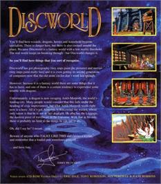 Box back cover for Discworld on the ScummVM.