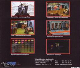 Box back cover for Drascula - The Vampire Strikes Back on the ScummVM.