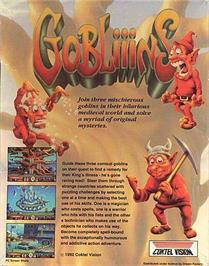 Box back cover for Gobliiins on the ScummVM.