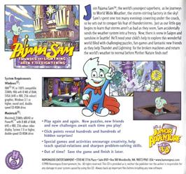 Box back cover for Pajama Sam 2 - Thunder And Lightning Aren't So Frightening on the ScummVM.
