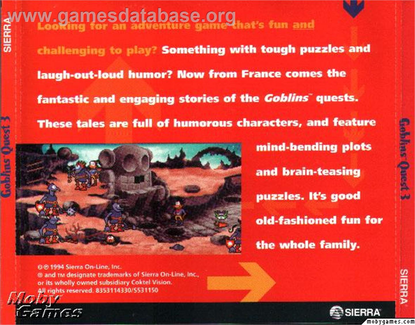 Goblins 3 - ScummVM - Artwork - Box Back