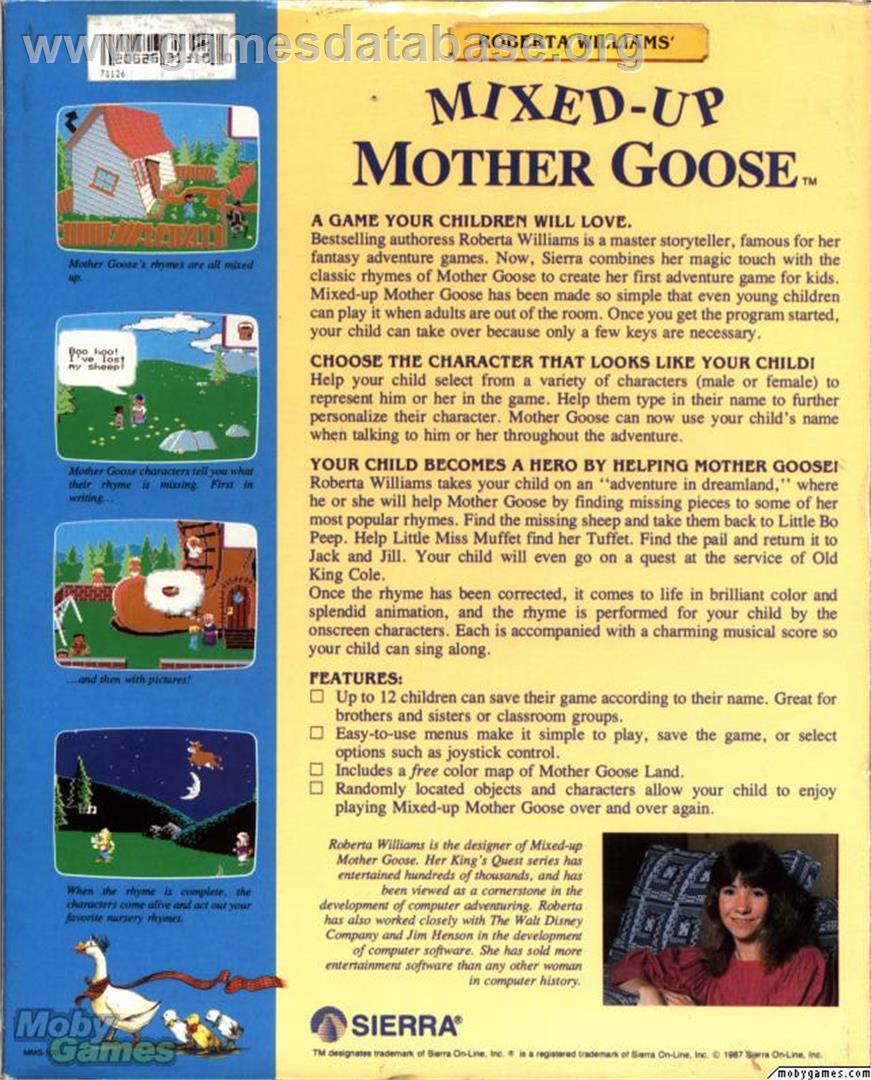 Mixed-Up Mother Goose - ScummVM - Artwork - Box Back