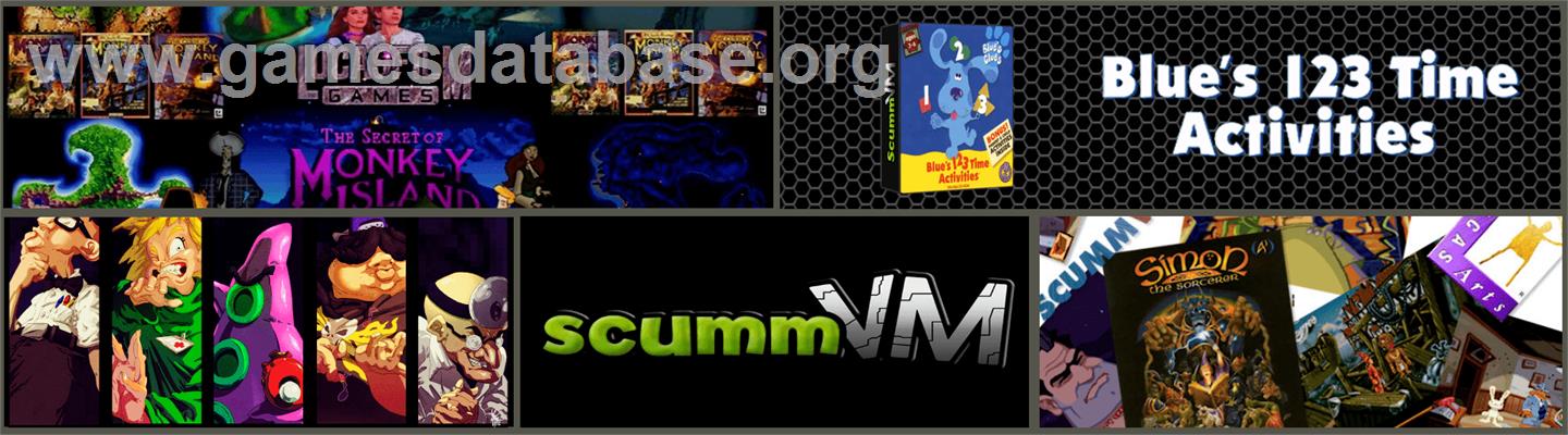 Blue's Clues - Blue's 123 Time Activities - ScummVM - Artwork - Marquee