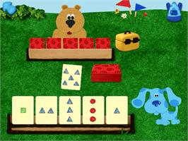 In game image of Blue's Clues - Blue's 123 Time Activities on the ScummVM.