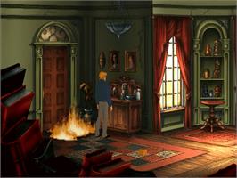 In game image of Broken Sword 2 - The Smoking Mirror on the ScummVM.