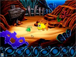 In game image of Freddi Fish 4 - The Case Of The Hogfish Rustlers Of Briny Gulch on the ScummVM.