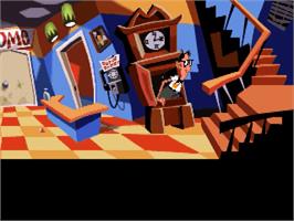 In game image of Maniac Mansion - Day of the Tentacle on the ScummVM.