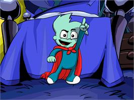In game image of Pajama Sam: Thunder and Lightning aren't so Frightening on the ScummVM.