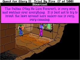 In game image of Quest For Glory 2 - Trial By Fire on the ScummVM.