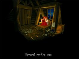 In game image of Simon the Sorcerer II: The Lion, the Wizard and the Wardrobe on the ScummVM.
