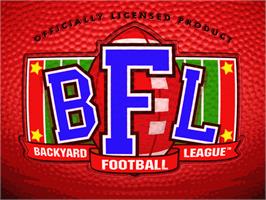 Title screen of Backyard Football on the ScummVM.