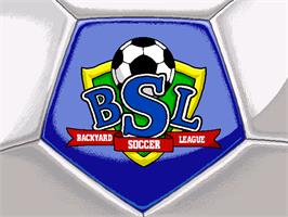 Title screen of Backyard Soccer on the ScummVM.