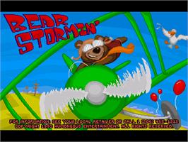 Title screen of Bear Stormin' on the ScummVM.