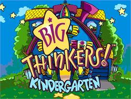 Title screen of Big Thinkers! Kindergarten on the ScummVM.